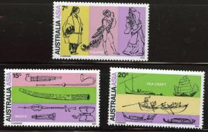  AUSTRALIA Scott 493-495 MNH**  1970 set