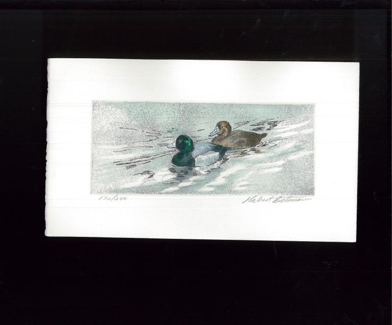 NEW YORK #5 1989 STATE DUCK STAMP PRINT GREATER SCAUP EXECUTIVE ED