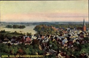 Germany Postcard 1923, Eutin in Schleswig Holstein, View of the Town, VF