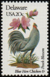 United States 1960A - Mint-NH - 20c Delaware / Blue Hen Chicken (1982)