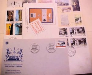 SOUTH AFRICA  FDC 1975/1986 7 DIFF