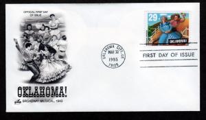 U.S. 1993 FDC Oklahoma!