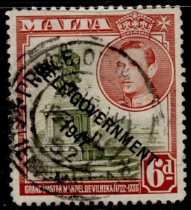 Malta #216 Self Government Overprint Issue Used