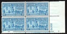 SCOTT # E17 PLATE BLOCK MINT NO GUM 13 CENT SPECIAL DELIVERY