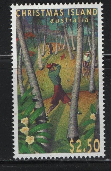 CHRISTMAS ISLAND 369 MNH GOLF