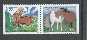 Sweden 1949-50  Used att'd pair (16