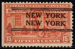 1925 US Scott #- E13 15 Cents Special Delivery Precancel New York NY Used