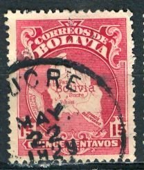 Bolivia; 1928: Sc. # 191: O/Used Single Stamp