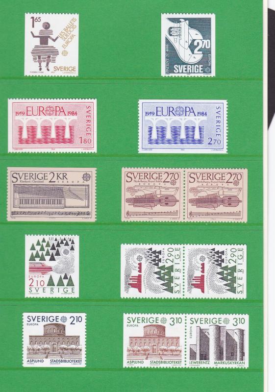 Sweden Post Product 1983-1987 EUROPA Issues in Presentation Book