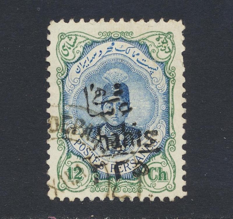 PERSIA 1917, 6c on 12c VF USED Sc#600 (SEE BELOW)