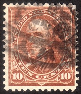 1898, US 10c, Webster, Used, Sc 283
