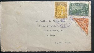 1924 San Jose Costa Rica Cover To Cherrydale VA Usa 