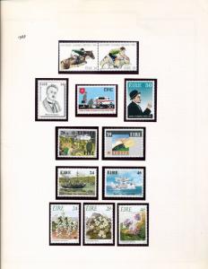 IRELAND 1988/91 Cars Flowers Dues Birds MNH (70+Stamps) Sam 840