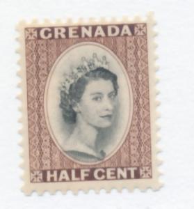 Grenada 1953  Scott 171 MH - 1/2c, Queen Elizabeth II