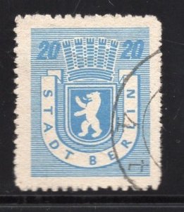 German Democratic Republic  Russian zone  #11N6a  used 1945 . 20pf Perf. 13 1/2