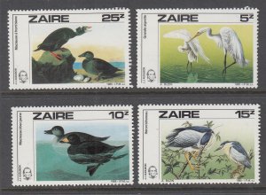 Zaire 1195-1198 Birds MNH VF