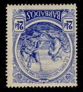 BARBADOS GV SG185y, 2½d deep ultramarine, LH MINT. Cat £50. wmk INV + REV