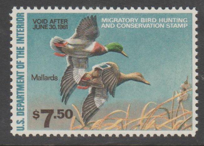 U.S. Scott #RW47 Duck Stamp - Mint NH Single
