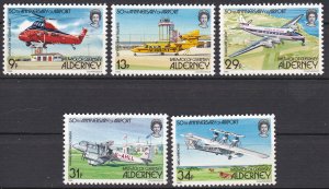 Alderney Sc #18-22 MNH