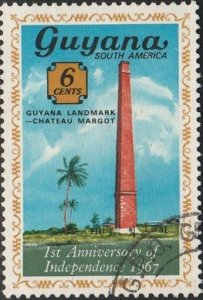 Guyana, #28  Used From 1967,  CV-$0.25