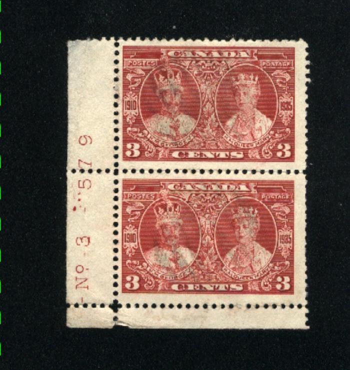 Canada #213  pair u  PD