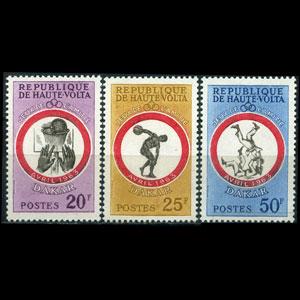 BURKINA FASO 1963 - Scott# 108-10 Games Set of 3 NH