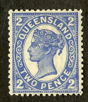 QUEENSLAND 114 MH VF SCV $8.00 BIN $5.00