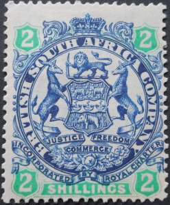 Rhodesia 1896 Two Shillings SG 47 mint