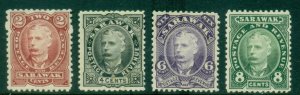 Sarawak 1895 Sir Charles J. Brooke MLH 6c small gum thin
