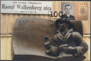 HUNGARY SC # 4241.5 FD CARD 100th ANN of the BIRTH of RAOUL WALLENBERG