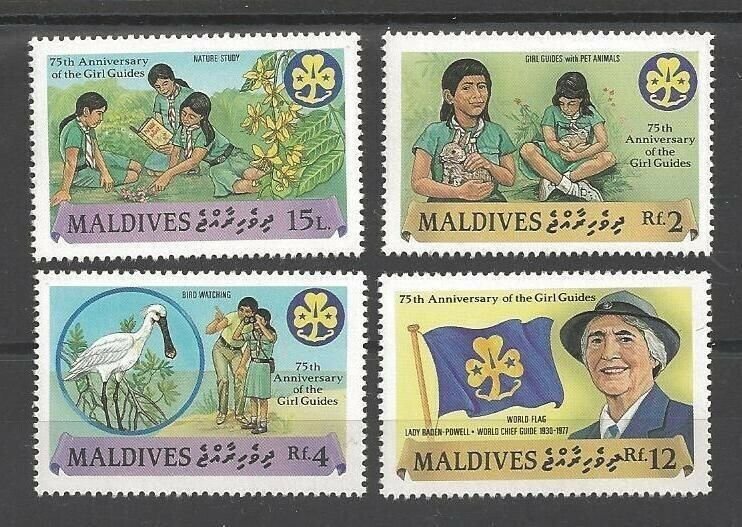 1987 Maldive Islands Girl Scout 75th anniversary 