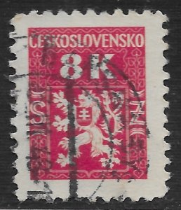 Czechoslovakia #O7 8k Coat of Arms