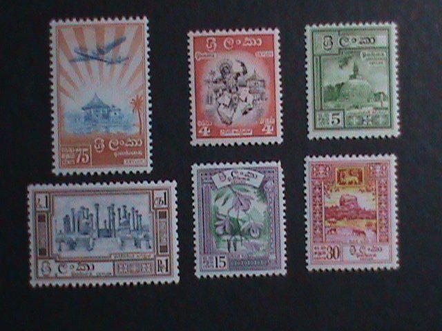 ​CEYLON- 1958 SC #340-5  64 YEARS OLD- PICTORIAL REDRAWN STAMPS  MLH-RARE-VF