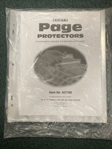SCOTT Page Protectors - 25 Sleeves- Unopened