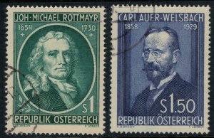 Austria #594-5  CV $5.50