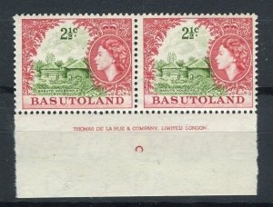 BASUTOLAND; 1950s early QEII issue Mint hinged Inscription BLOCK