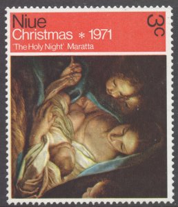 Niue Scott 142 - SG161, 1971 Christmas 3c MNH**