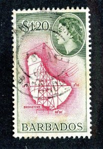 1956 Barbados Sc.# 246 used cv $4.50 ( 9692 BCXX )