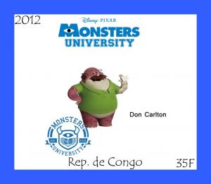 CONGO SHEET DISNEY MONSTERS