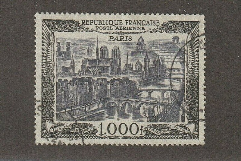 EDSROOM-9057 France C27 Used 1950 Top Value Well Centered Paris CV$24