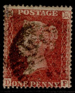 GB QV SG36, 1d rose-red LC16, USED. Cat £250. PLATE 58. DF