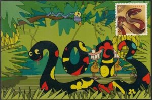 CANADA #2599.3 - SNAKE LUNAR NEW YEAR 2013 MAXIMUM CARD #3