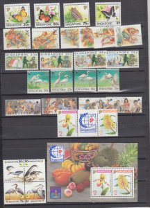 Z5032 JL stamps singapore mnh sets + s/s lot