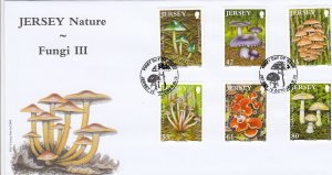 Jersey 2009  Fungi Set of 6 on official FDC