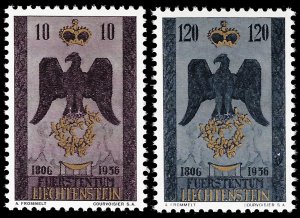 Liechtenstein 1956 Sc 301-02 MNH vf