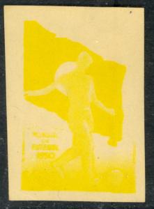 BRAZIL 1950 5.80cr WORLD CUP SOCCER Airmail PROGRESSIVE PROOF IN YELLOW Sc C79