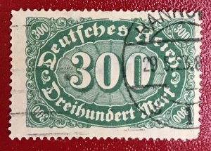 1922 Germany Deutches Reich Scott 201 CV$1.35 Lot 824 Numeral of value