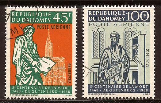 Dahomey  #  C 69 - 70  used  C T O .         A