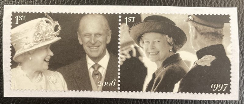 GB #2514,2515 Used on Paper - Queen Elizabeth Wedding [R801]]