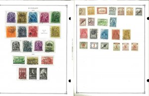 Hungary 1874-1979 M, U & CTO Hinged on Scott International Pages